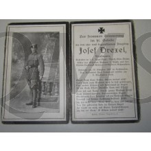 In Memoriam Karte/Death notice Gefreiter Inf Regt