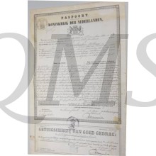 Paspoort Milicien van Duinkerken 5 e Regiment Infanterie