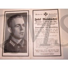 In Memoriam Karte/Death notice gefreiter Inf Regt Russland