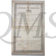 Paspoort 2e Reg Vesting artillerie kannonier 2 e klasse Huijvenaar Cornelis