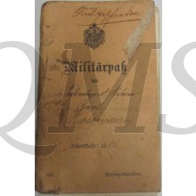 Militair pass Karl Hosemann 1905 Husaren Regiment von Schill (1 Schlessische nr 4