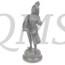 Brass statue of military band player 1750