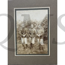 WK1 Grosses Photo 3 Artillerie soldaten 