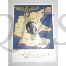 AnsichtsKarte (Mil. Postcard) Ein Volk Ein Reich ein Fuhrer