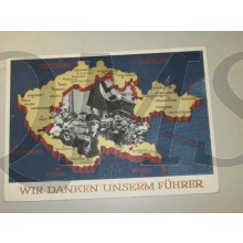 AnsichtsKarte (Mil. Postcard) Wir danken unserem Fuhrer