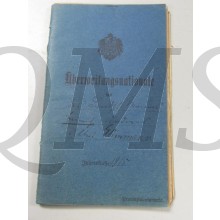 Uberweisungsnationale/Landsturmschein 1915 4e Erz Komp If Reg 104