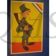 Prent briefkaart 1905  De kuitenprikker