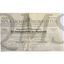 Krant Volkischer Beobachter 08 auguste]us 1942 Wien