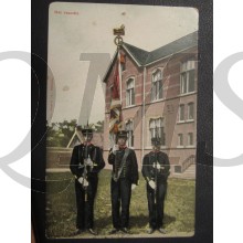 Prent briefkaart 1905 Het vaandel