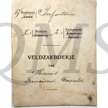Oorlogszakboekje 17e Regiment Infanterie 1 batt 2e Comp