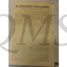 Krant Groninger OranjeBode 20 april 1945