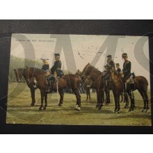 Prent briefkaart 1905 Generaal met Staf, groote tenue