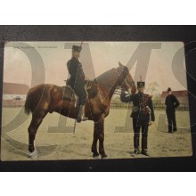 Prent briefkaart 1905 Veld Artillerist Groote tenue