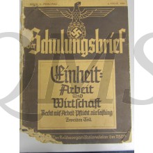 Schulungs brief Einheit Arbeit und Wirtschaft