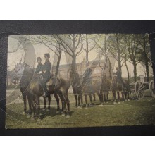 Prent briefkaart 1905 Den cavalerie met bewapening