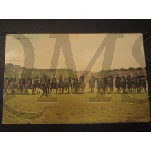 Prent briefkaart 1905 Charge Cavalerie