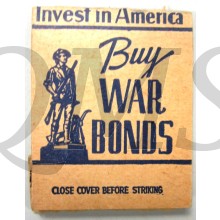 Matchbook BUY WAR BONDS , invest in America