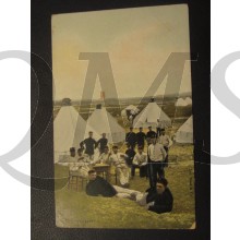 Prent briefkaart 1905 het Kampleven