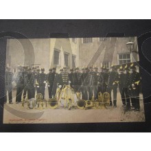 Prent briefkaart 1905 Muziek korps Koloniale Reserve
