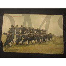 prent briefkaart 1905 Vuren in gesloten peleton