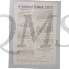 Nationale dagblad 1 mei 1945