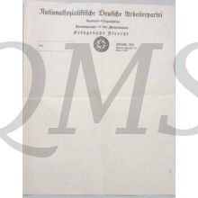 Briefpapier NSDAP Ortgruppe Utrecht
