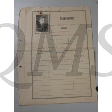 Stammbuch NSDAP Karl Engelsdorf