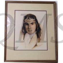 Framed colourized Photo Naval Aviator