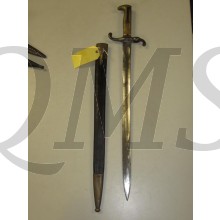 German Seitengewehr M1871 Bayonet 18 1/4 inch single edged blade with large fuller