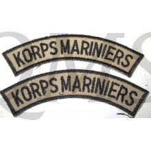 Straatnamen KORPS MARINIERS kaki
