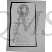 In Memoriam Karte/Death notice kraftfahrer Art Regt Frankreich