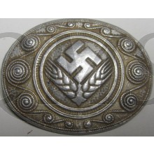 Brosche RAD Reichsarbeitsdienst in silber  für Mädchen und Frauen (Female RAD silver grade badge)