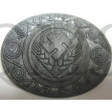 Brosche RAD Reichsarbeitsdienst in silber  für Mädchen und Frauen (Female RAD silver grade badge)