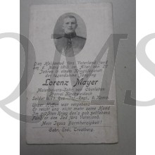 In Memoriam Karte/Death notice 1916 15 Res Inf Reg 9e Komp