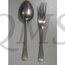 Set bestek Vork en lepel WW2 (Pair of utensils Fork and spoon WW2)
