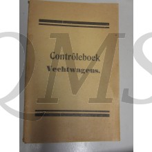 Controle boek Vechtwagens 1940 (Checklist book armoured cars 1940)