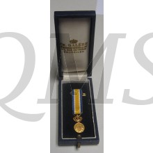 Eremedaille Oranje Nassau in goud, miniatuur