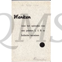 Wenken voor het optreden van een peleton L.I.B. in Indische terreinen