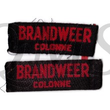 Brandweer Colonne straatnamen