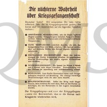 Flugblatt G43 Die Nuchtere Wahrheit uber Kriegs 