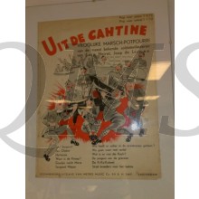 Muziekvoorblad " uit de Cantine" 1939