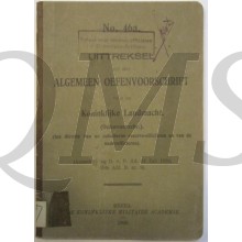 Voorschrift no 46a Uitreksel van Algemeen Oefenvoorschrift