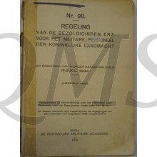 Voorschrift no 90 Regeling bezoldiging Mil Personeel