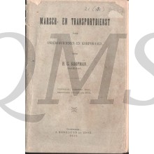 Boek Marsch en Transportdienst voor OOF en korporaals