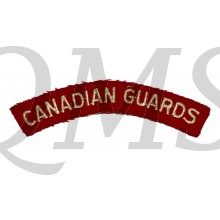 Shoulder title Canadian Guards 1953