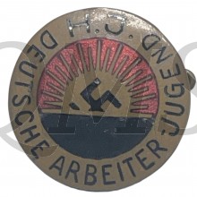 First Pattern HJ Hitler Youth ('Hitler-Jugend") membership badge