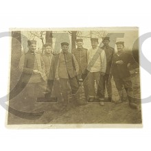 (Photo) Postkarte 1915 , 7 German soldiers posing 