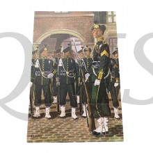 Ansicht No 7 1949 Garde Regiment Jagers Cer. tenue Sergeant der 1e klasse en Korporaal Hoornblazer
