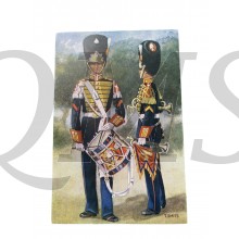 Ansicht No 1 1949 Garde Regiment Grenadiers Ceremoniële tenue Tamboer der 1st klasse en korporaal hoornblazer 