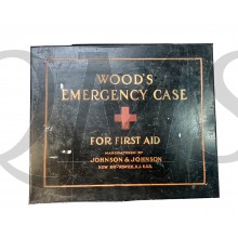 US Wood's Emergency Case Tin Box First Aid WW1 period 